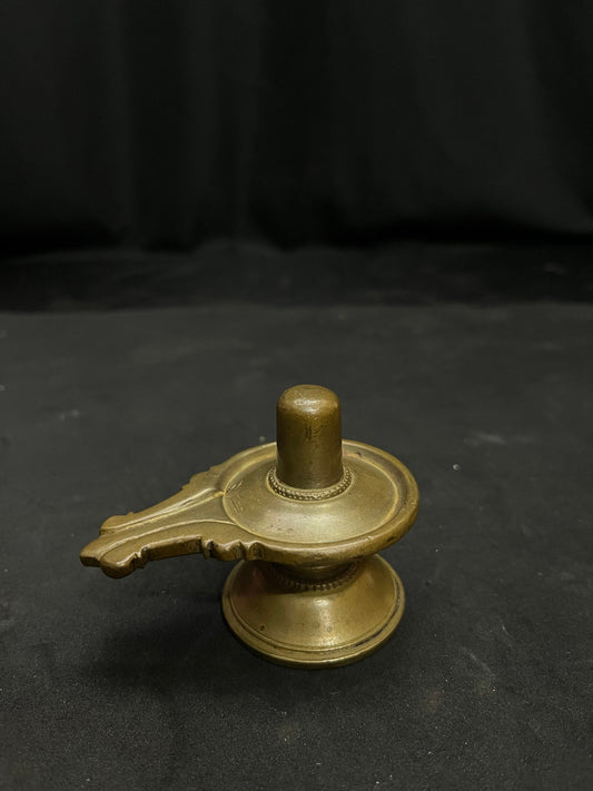 vintage panchaloha made shiva linga