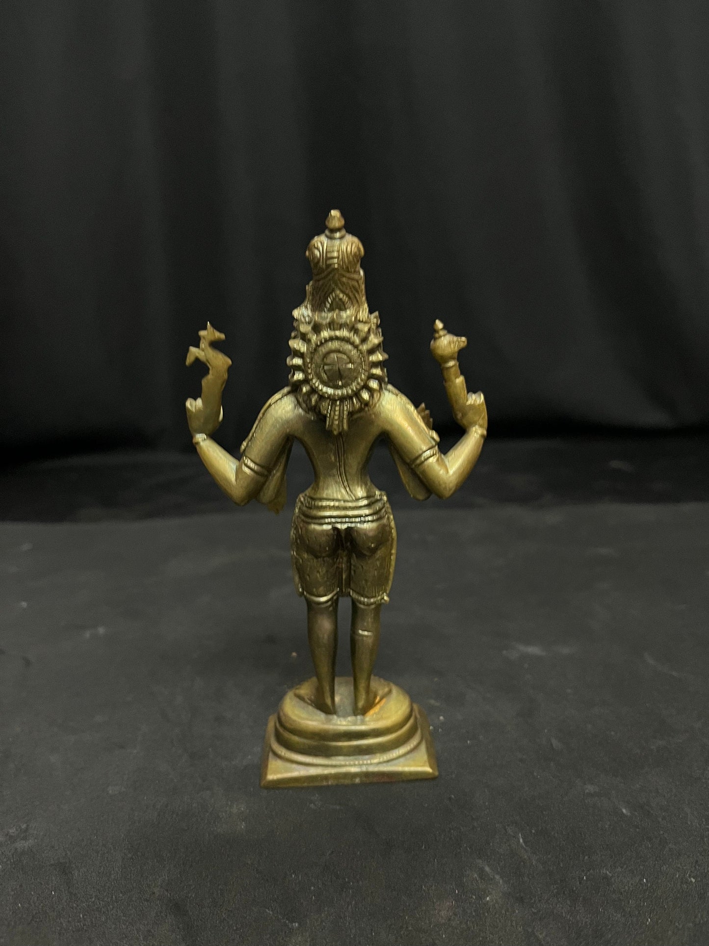 vintage bronze cast shiva