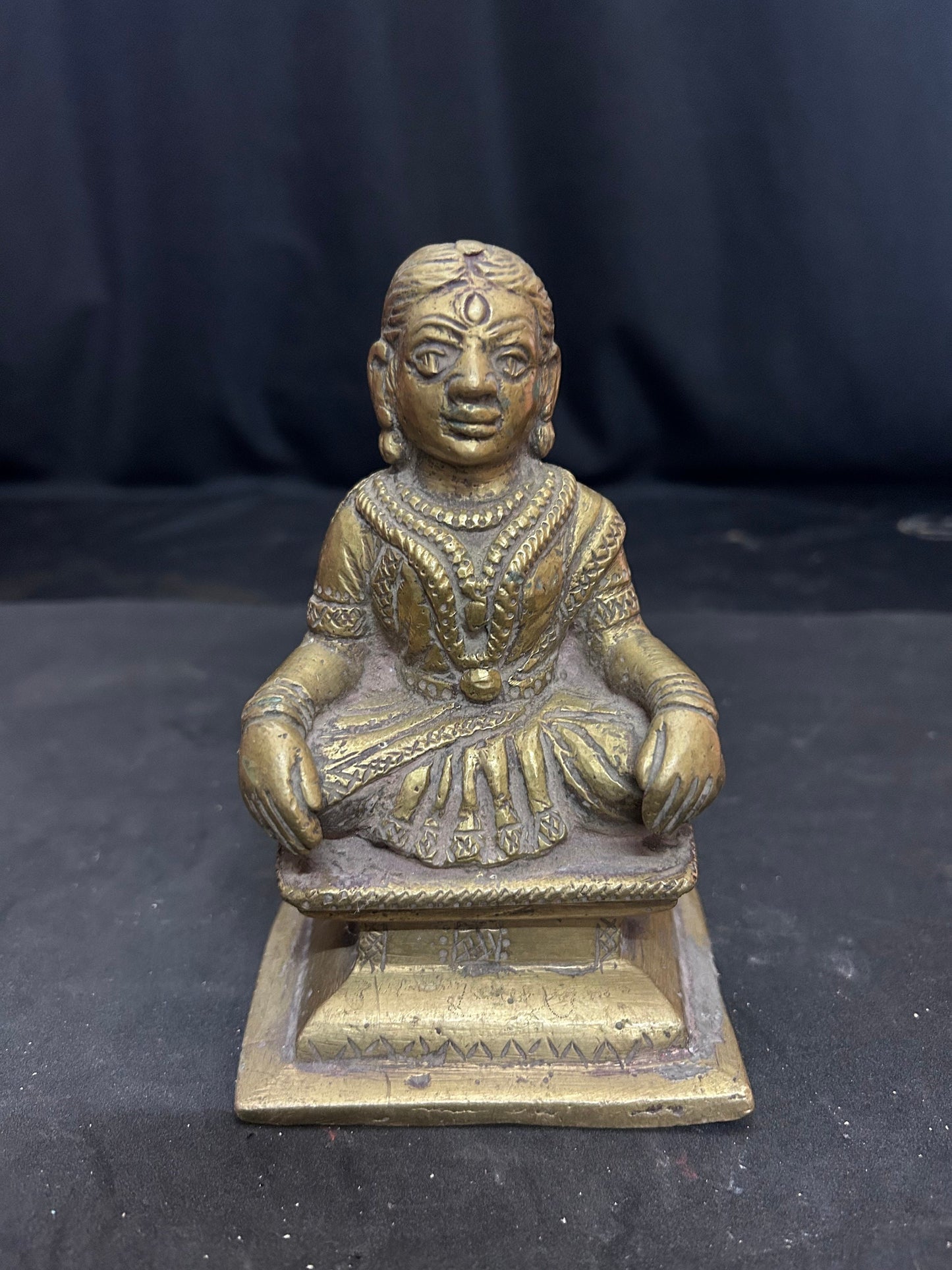 vintage bronze cast gauri / gowri from deccan india