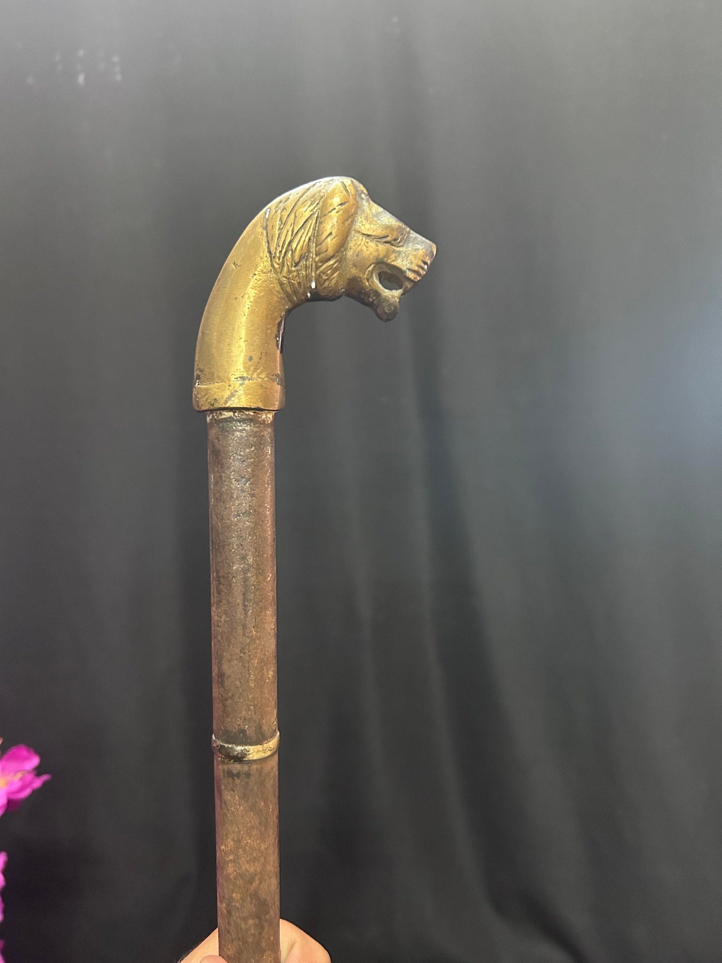 Vintage bronze edged handled Ankusha , the elephant taming object