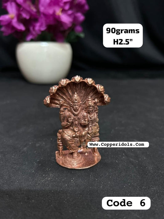 copper casted idol of lord lakshmi narasimha 2D model