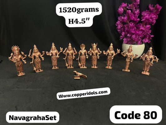 Prasiddh copper idol presents copper navagraha set