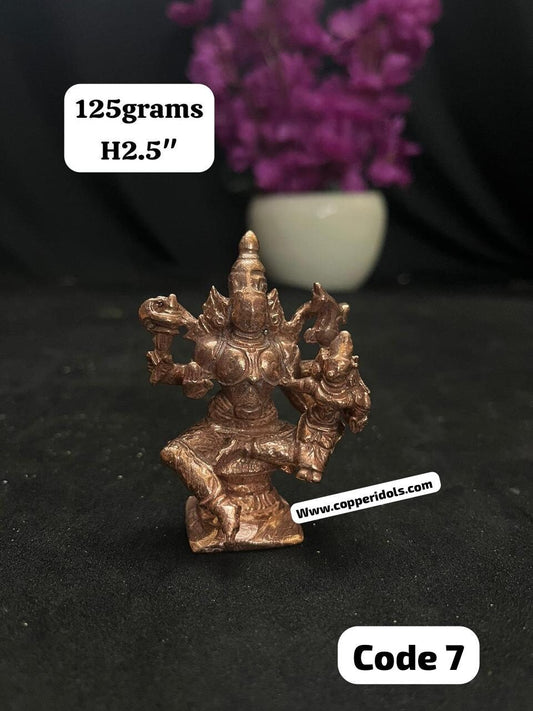 Prasiddh copper idols presents copper idol of Lord uma maheshwar , a vintage copy as it is with no extra carving