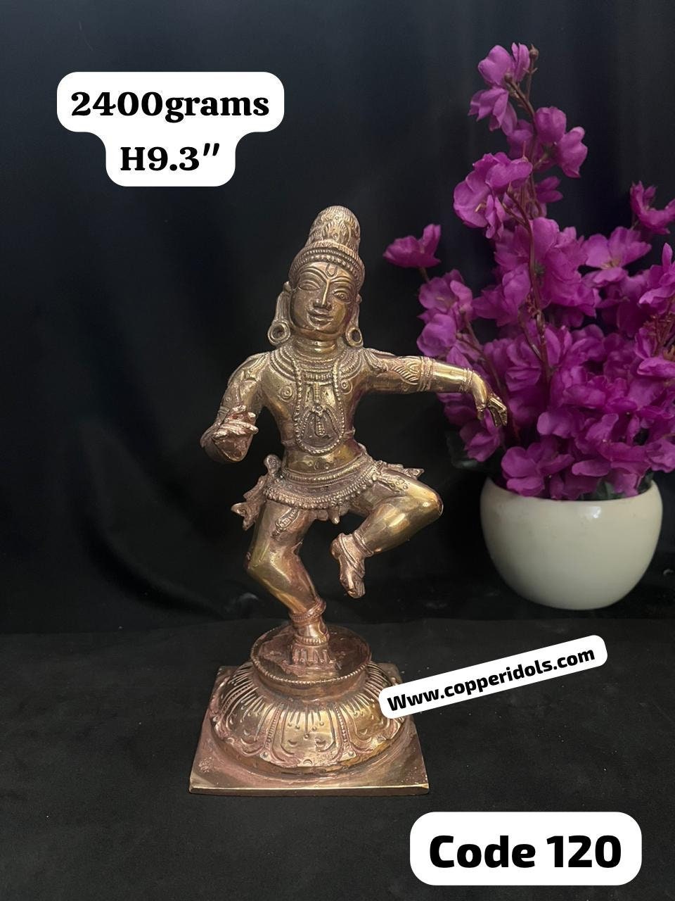 Prasiddh copper idols presents copper idol of Lord Tirugnana sambandar