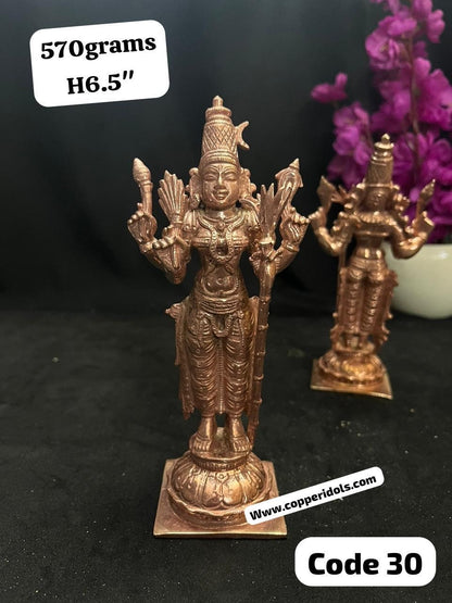 Prasiddh copper idols presents standing goddesses Lalitha Tripurasundari Rajarajeshwari