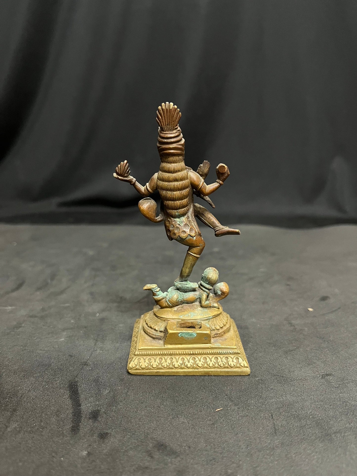 vintage bronze cast Nataraja idol miniature from karnataka