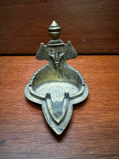 Vintage bronze cast nama lamp votive lamp from south india