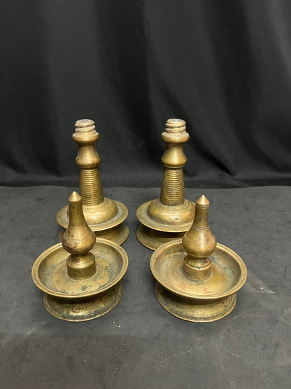 vintage bronze cast malbar lamps