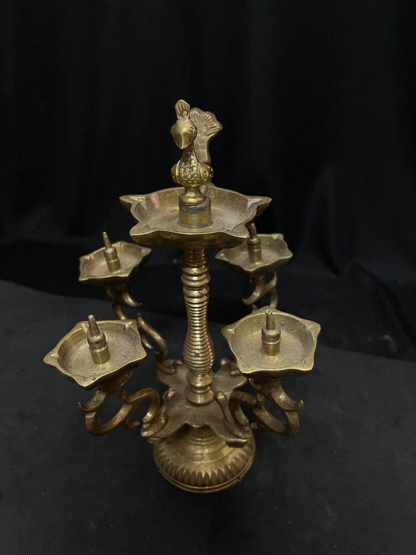 Vintage brass vast annapakshi pancha deepa