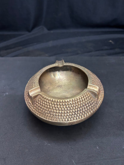 Vintage brass cast ash tray