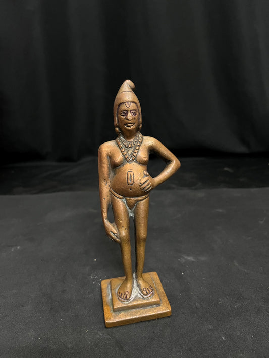 vintage copper casted akkalkot maharaja swami samarat