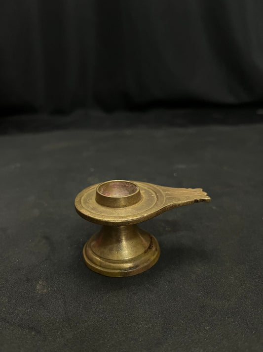 vintage brass cast linga base