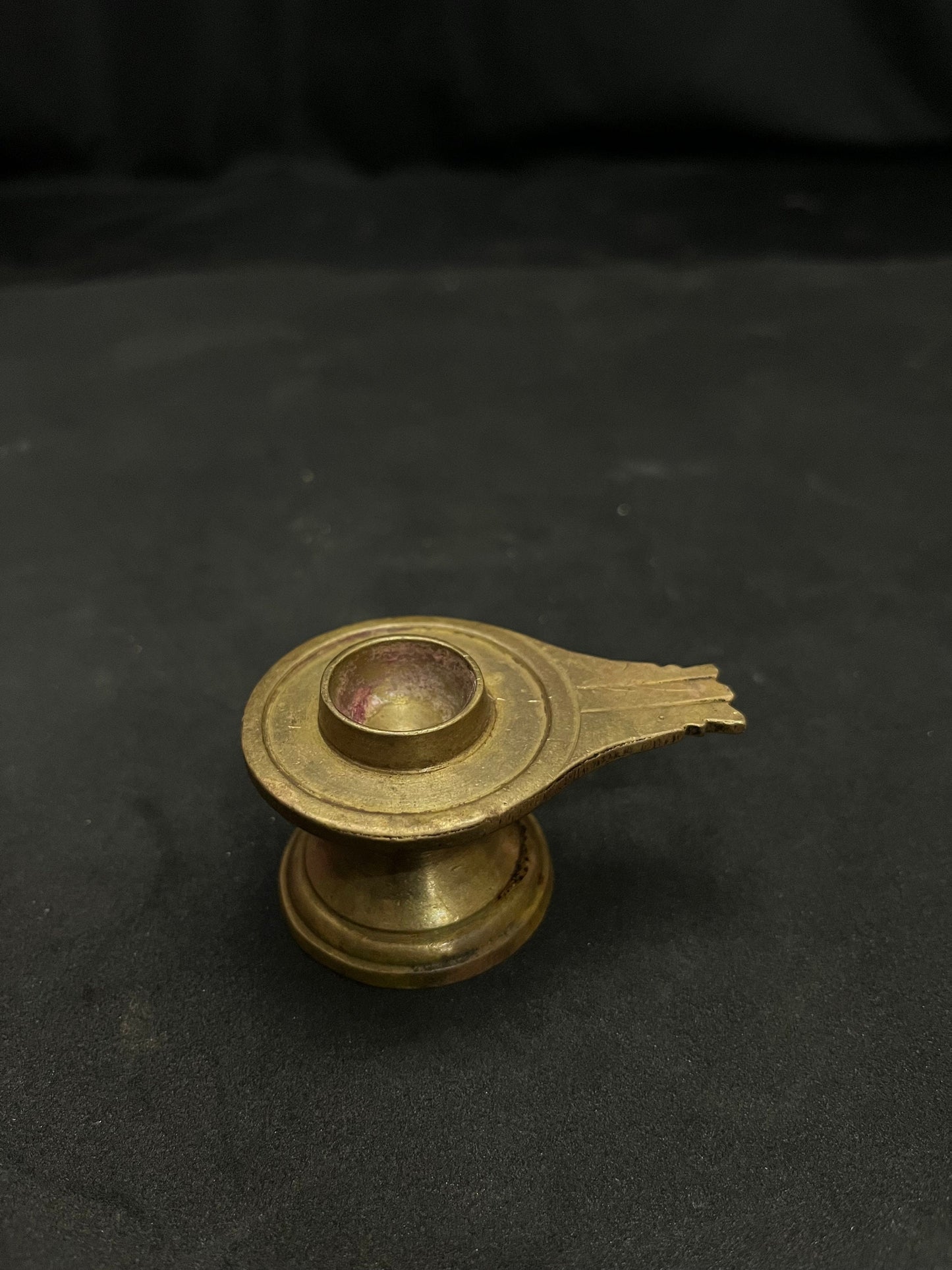 vintage brass cast linga base