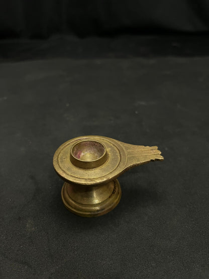 vintage brass cast linga base