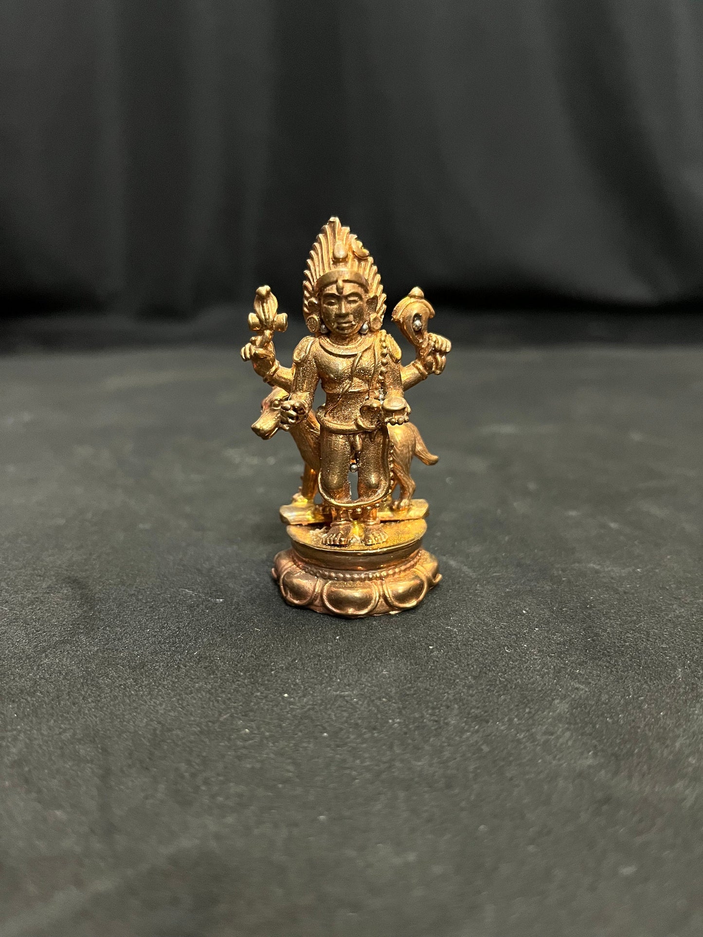 panchaloha made kala bhairava idol