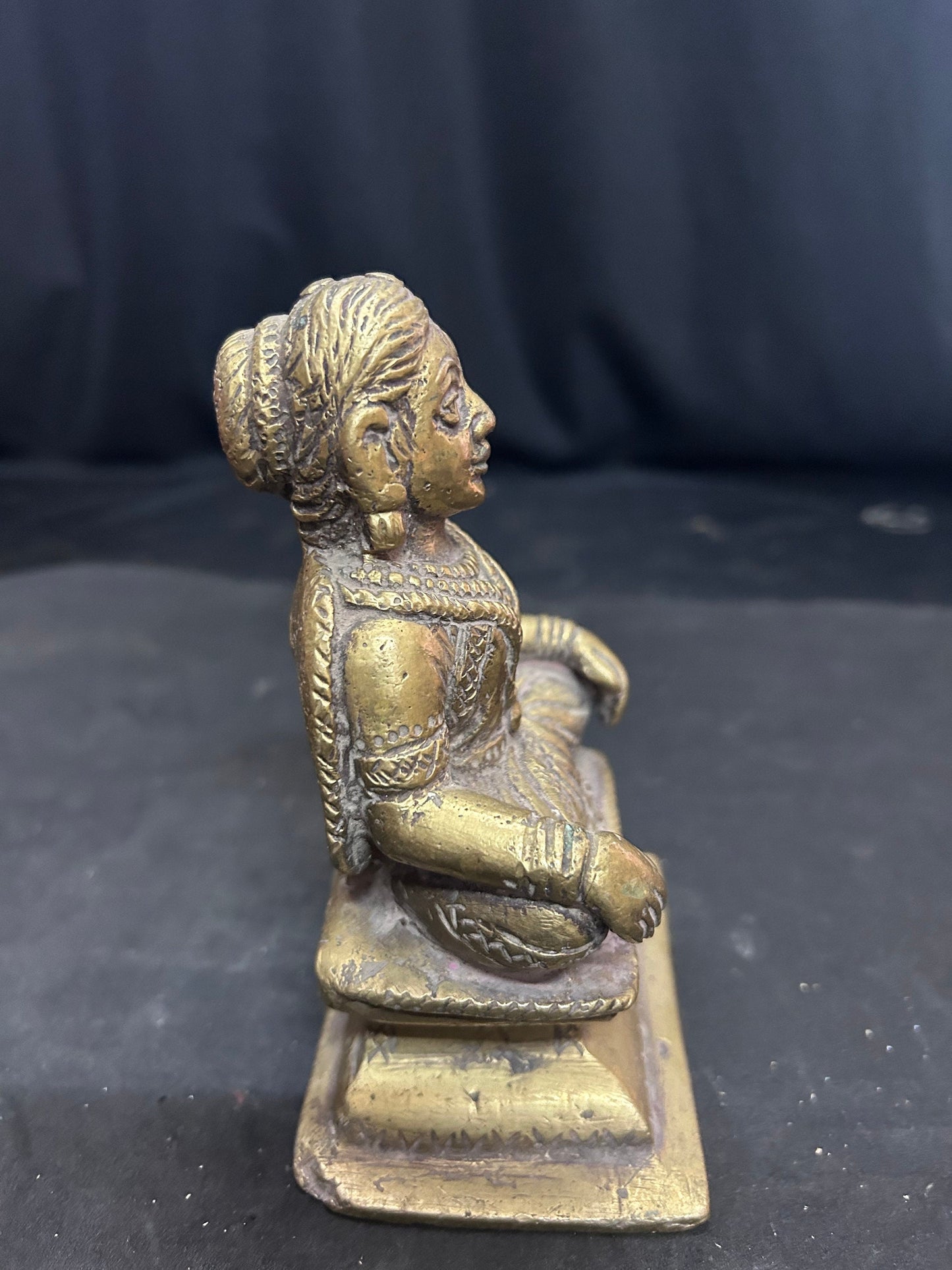 vintage bronze cast gauri / gowri from deccan india