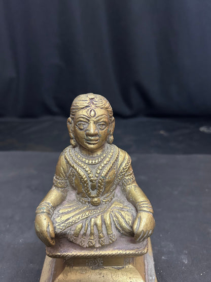 vintage bronze cast gauri / gowri from deccan india