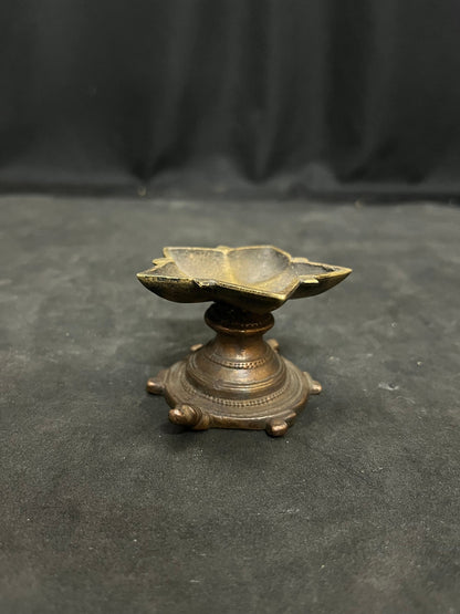 vintage bronze cast kurma saligrama peeta