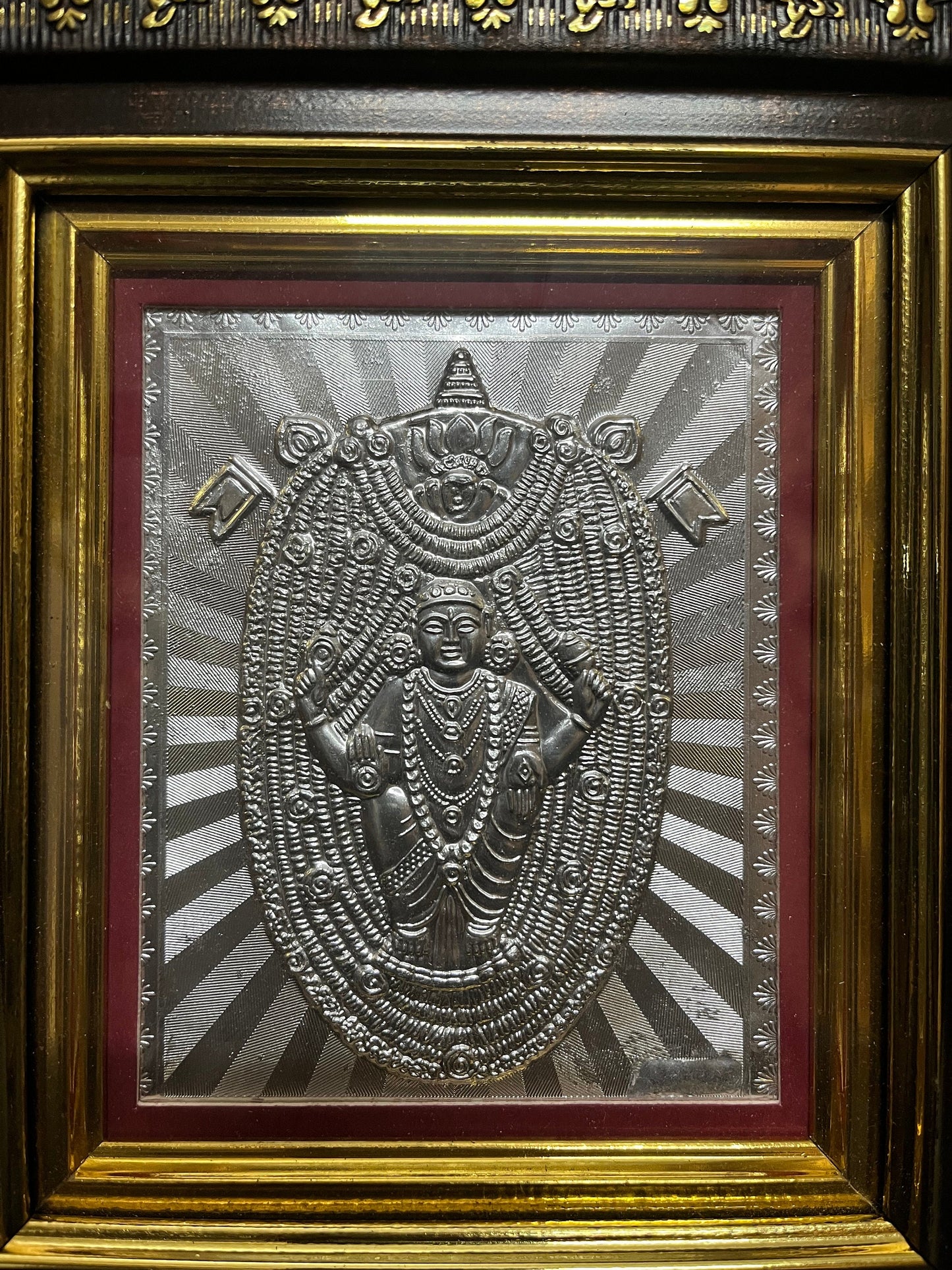 katilu Durga parameshwari silver embossed frame