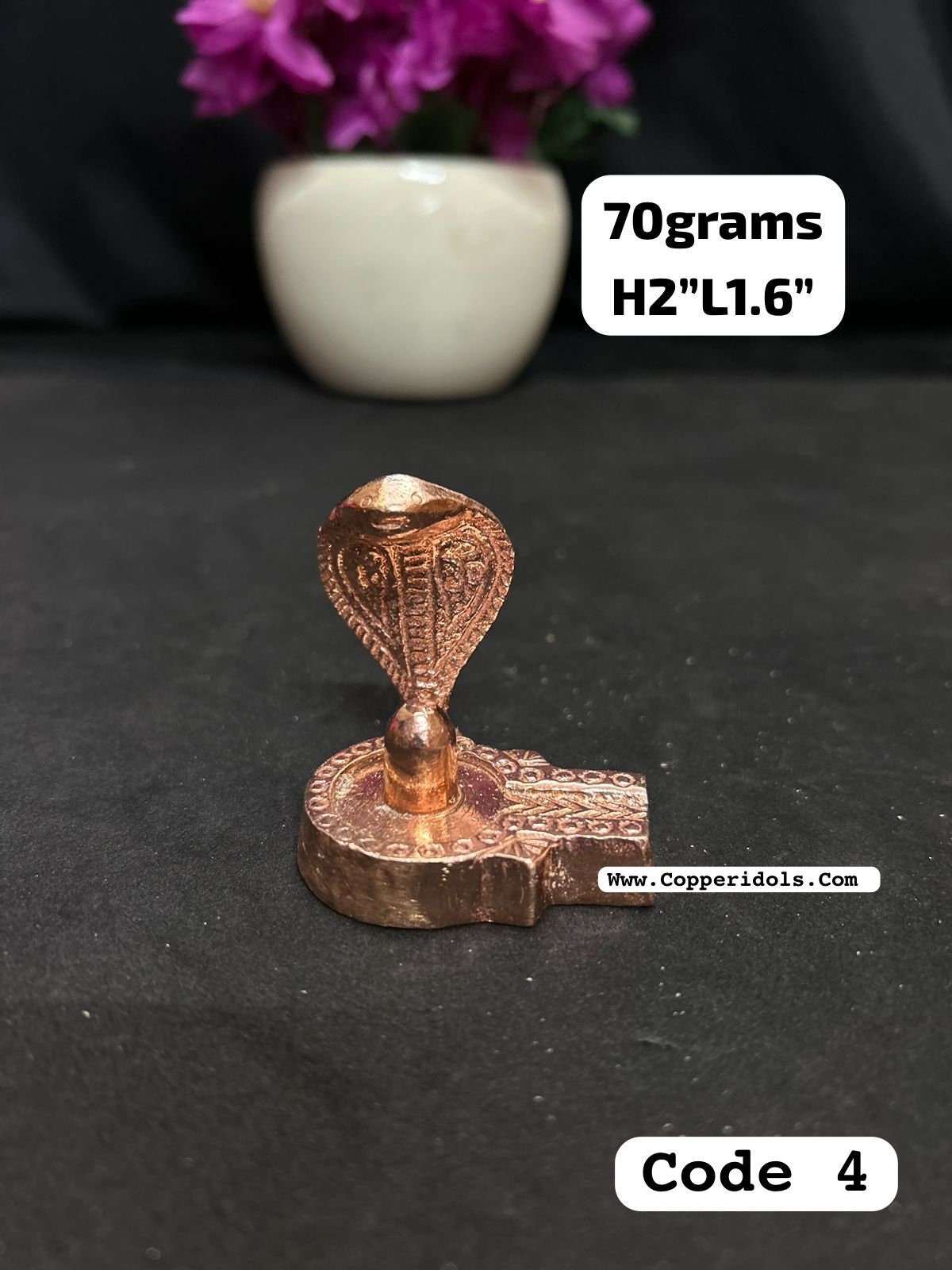 copper casted shiva linga