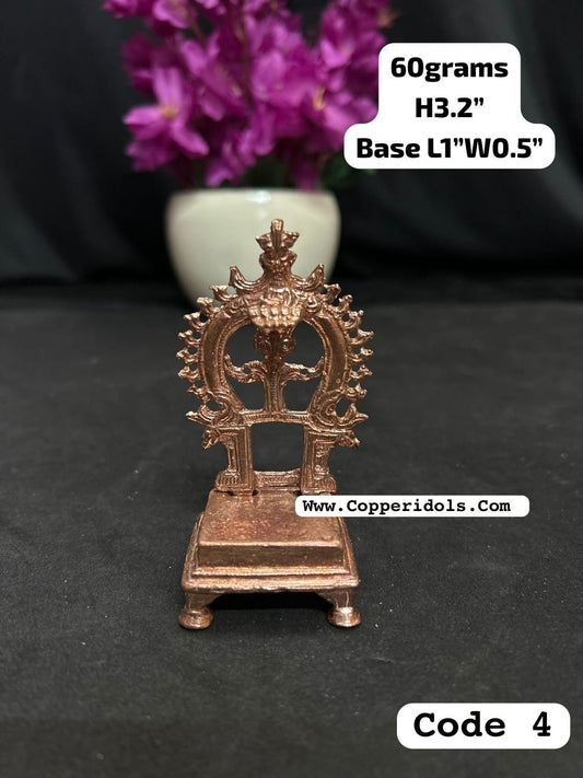 copper casted miniature peeta prabhavali