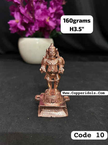 Copper casted double butter ball krishna