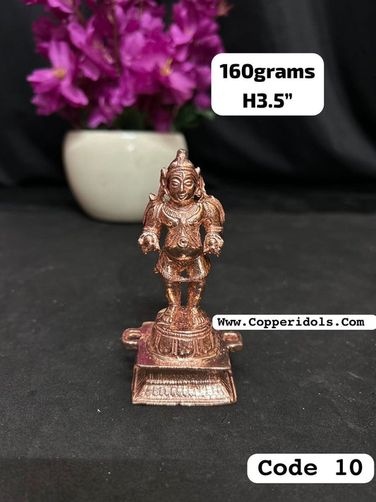 Copper casted double butter ball krishna