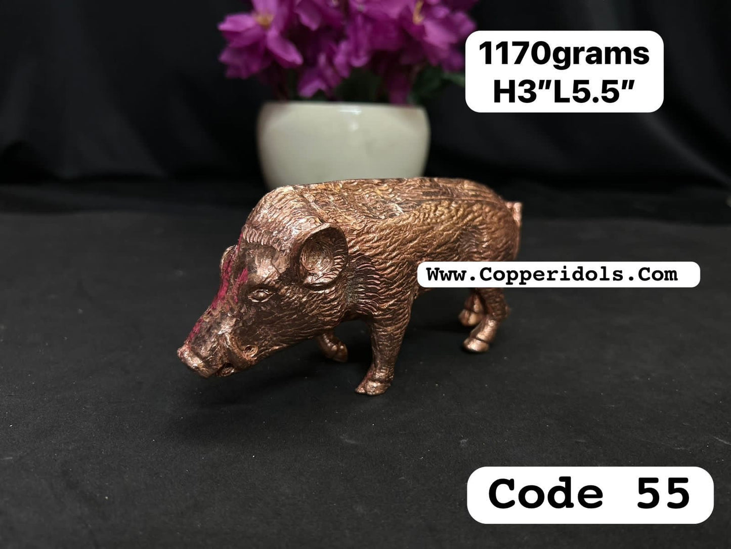 Copper casted idol of Varaha swamy