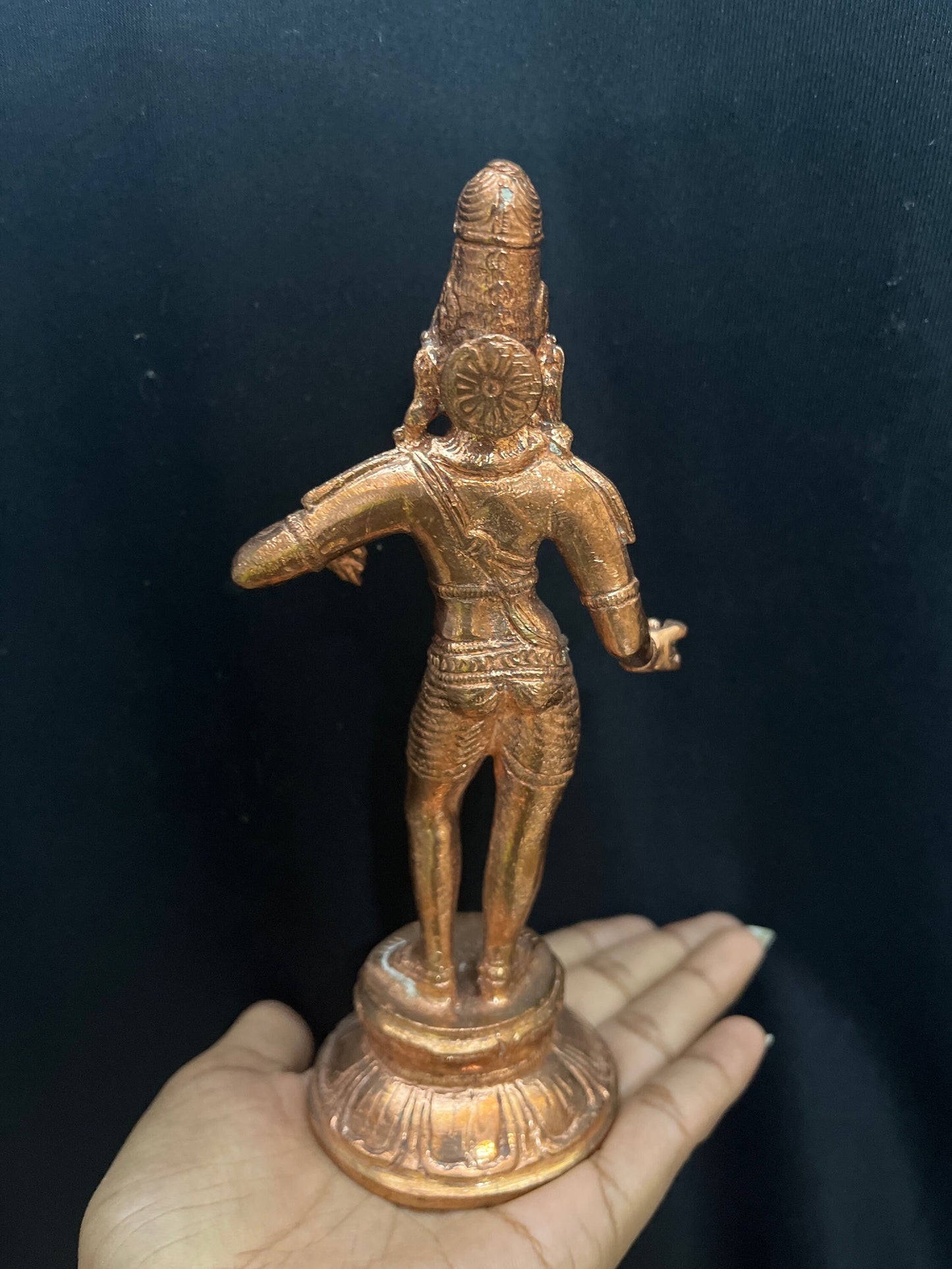 Prasiddh copper idols present copper idol of rajagopala , mannargudi