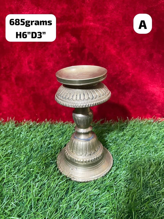 vintage brass cast lamp pedestal