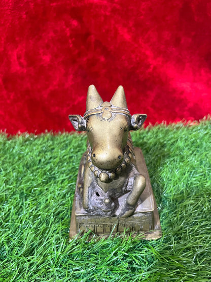 vintage bronze cast Nandi from andra