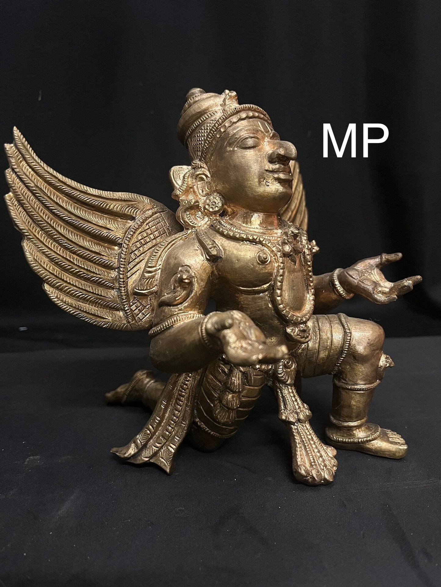 Prasiddh copper idols presents panchaloha idol of garuda vahana