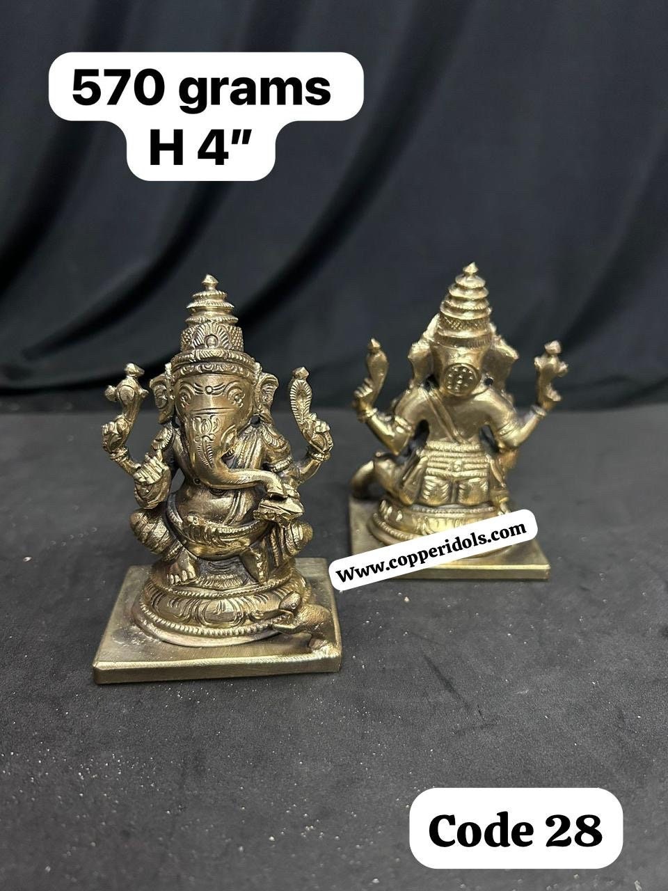 Panchaloham handcrafted Ganesha ganapathi figurine