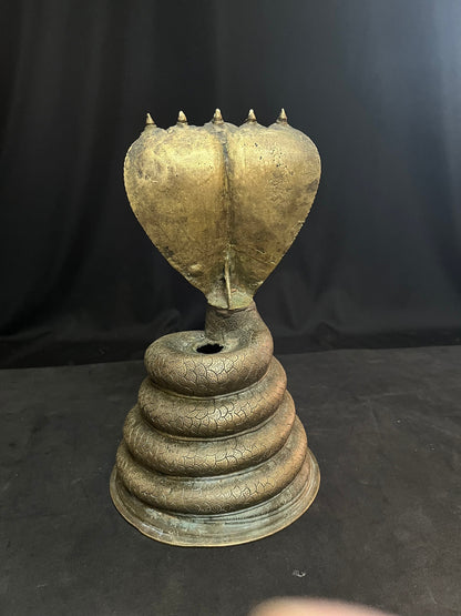 vintage bronze cast naga from karnataka