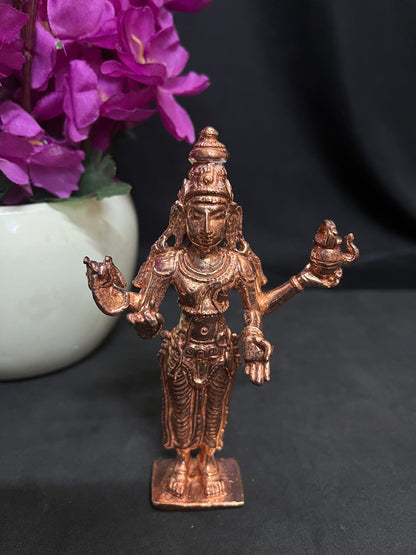 Copper idol of Sri Shukra Navagraha murthy