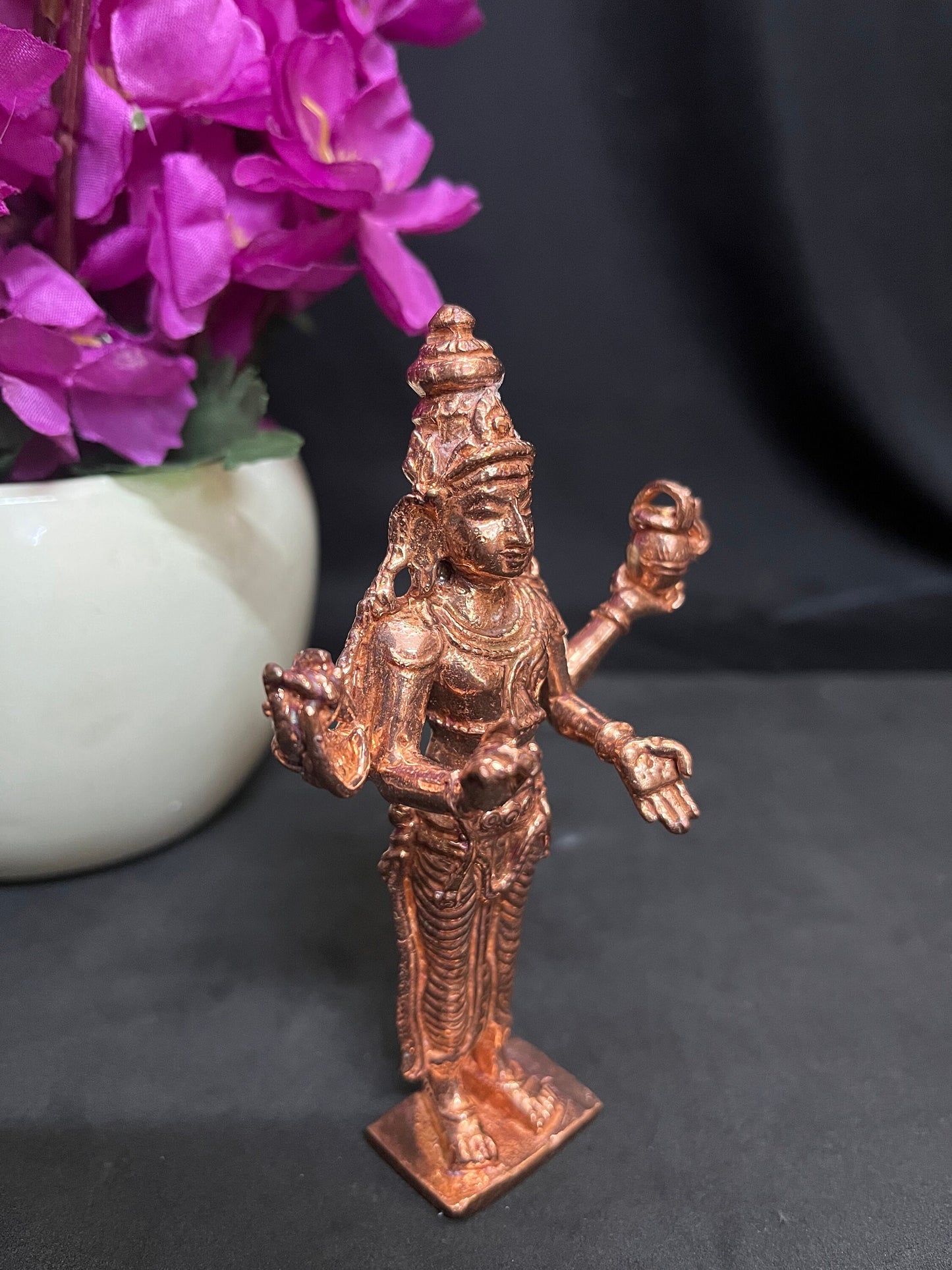 Copper idol of Sri Shukra Navagraha murthy