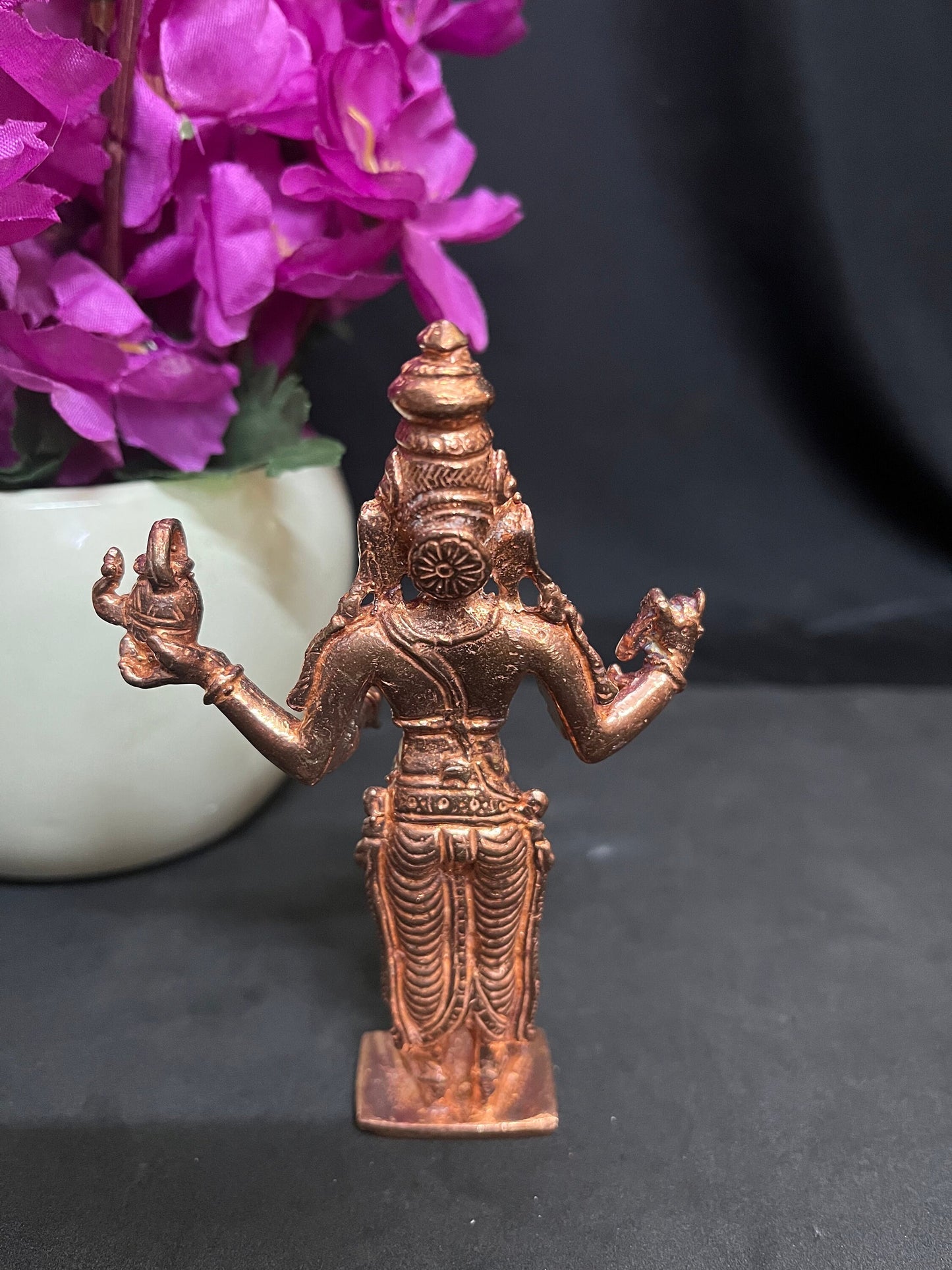 Copper idol of Sri Shukra Navagraha murthy