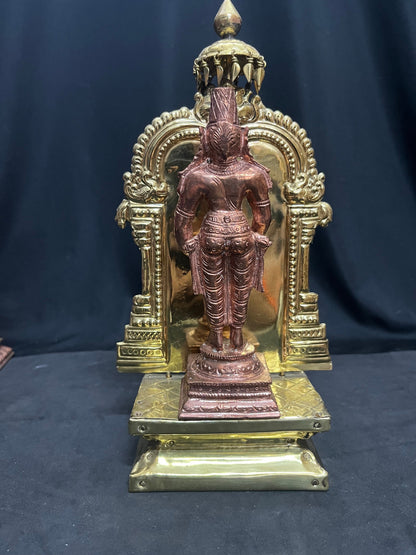 Copper idol of Vittala on a peeta