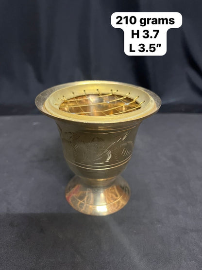 Brass Dhoopadan pot for incense burner