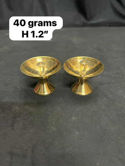 Brass oil lamp (set of 2 )