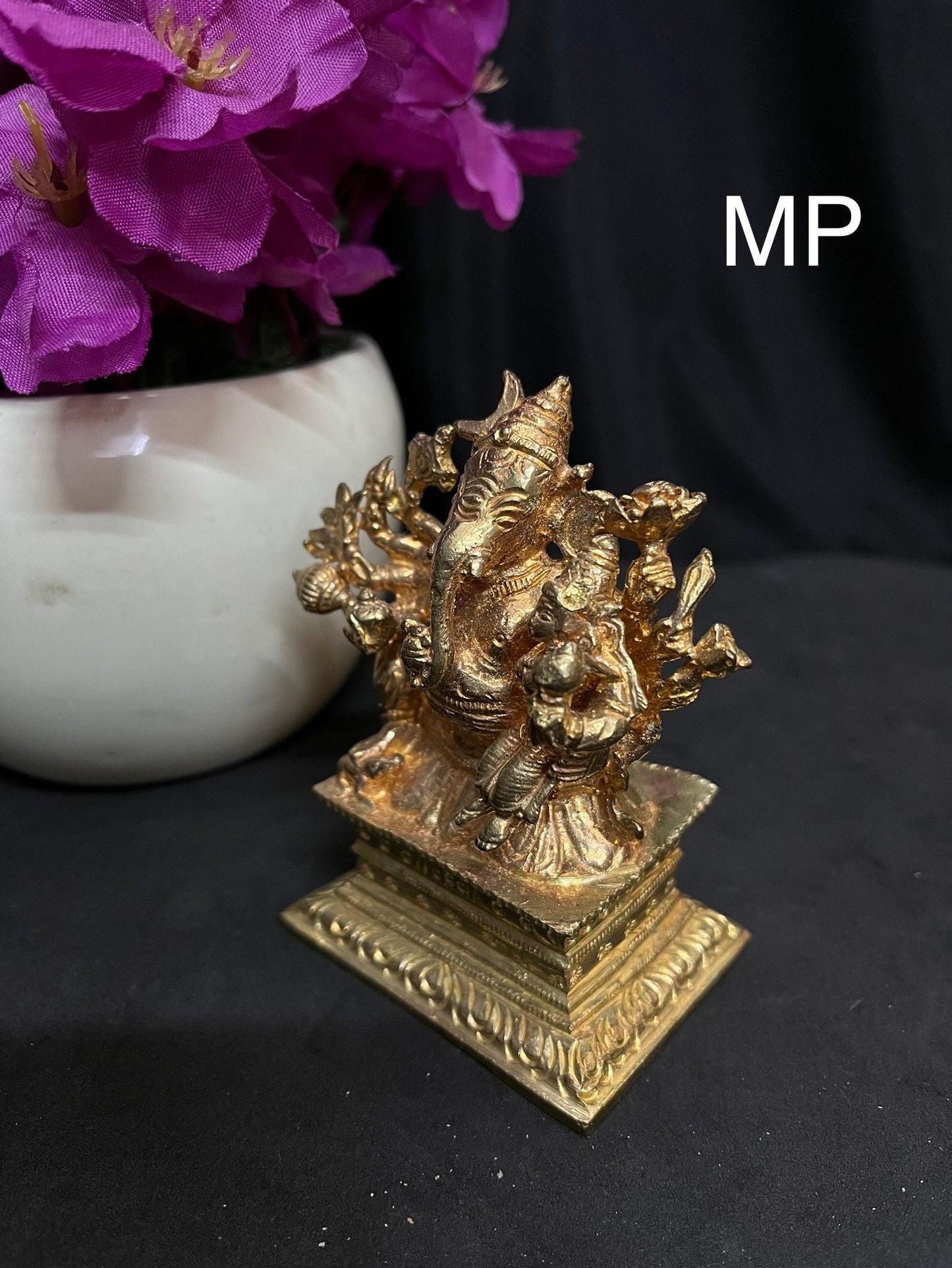 Prasiddh copper idols presents panchaloha idol of shakti ganapati / shakti ganesha