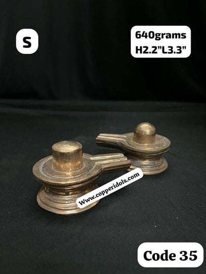 Bronze cast Solid Shiva linga