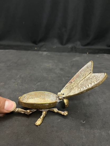 vintage brass cast housefly insect