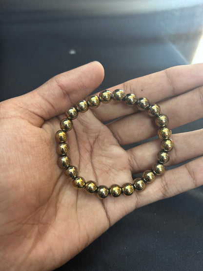 Pyrite made bracelet to attract luck prosperity money protection