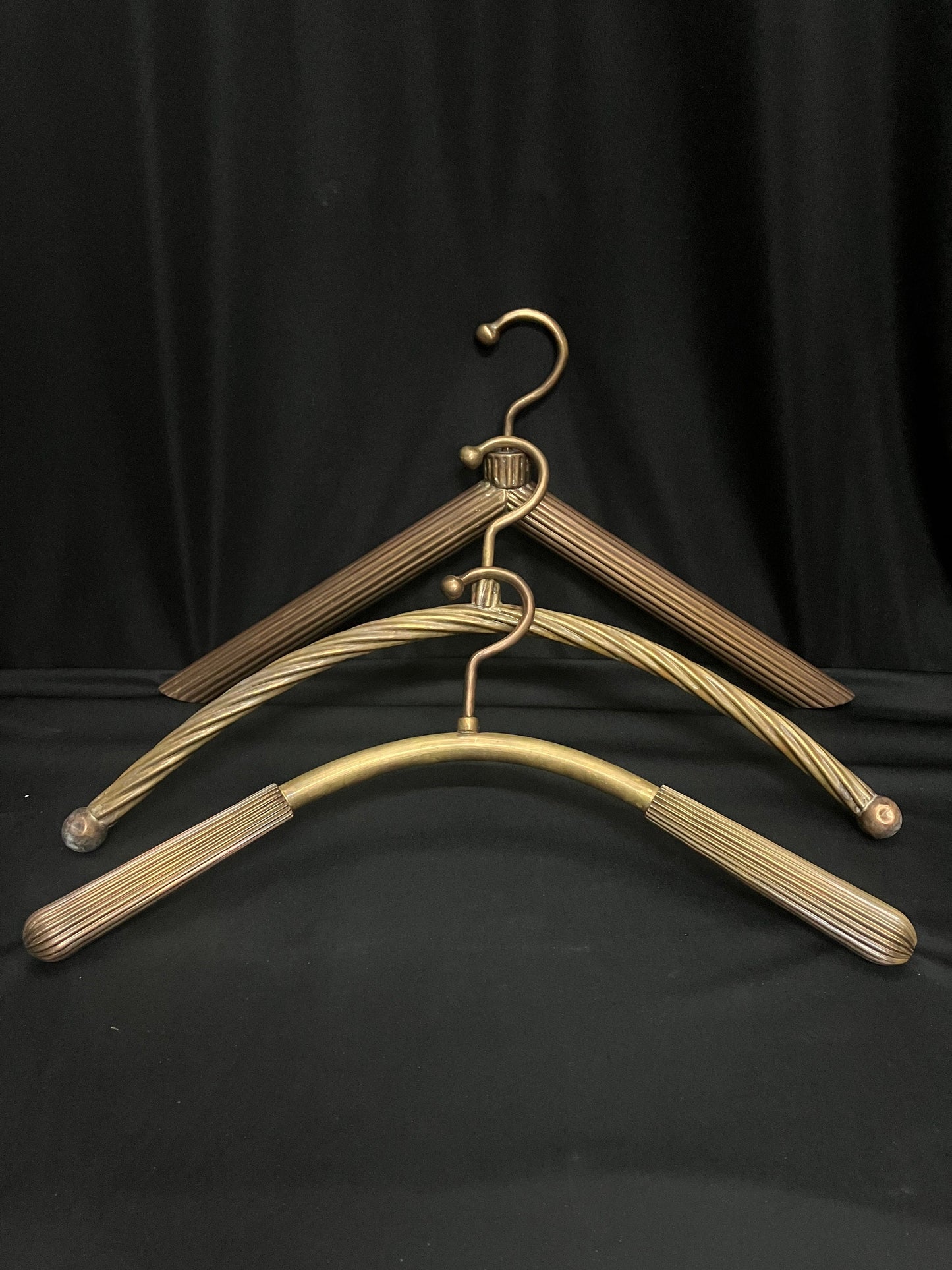 vintage brass made coat hangers elegant ones