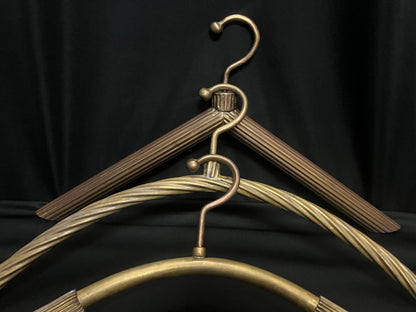 vintage brass made coat hangers elegant ones