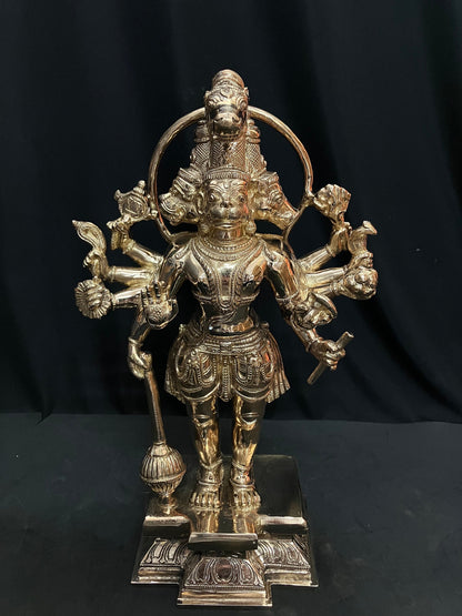 Panchaloham handcrafted Panchamukhi Hanuman