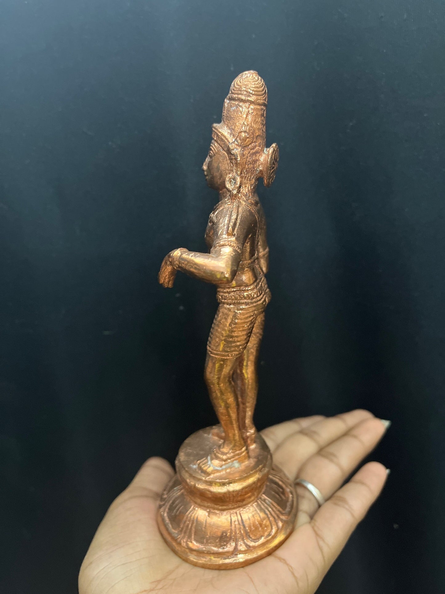 Prasiddh copper idols present copper idol of rajagopala , mannargudi