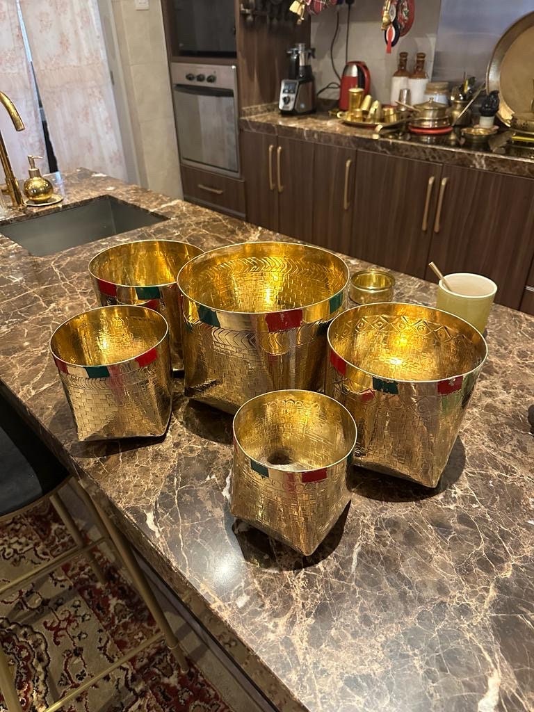 Brass pots