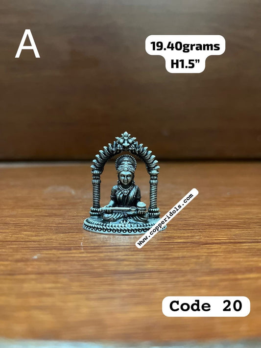 silver casted idol of Goddess Annaporneshwari